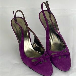 Dolce & Gabbana Violet Slingback Heels